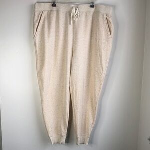 Land’s End Cream Speckled Jogger Pants